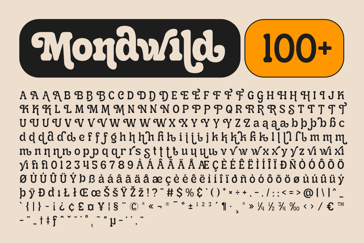 Mondwild - 7 Variable Modern Retro, a Serif Font by Dharmas Foundry (Photo 15 of 15)