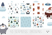 Penguins, a Background Graphic by AnnieArt (Thumbnail 6 of 7)