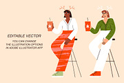 Christmas Party People Illustrations, an Object Graphic by ArtFM (Thumbnail 11 of 13)