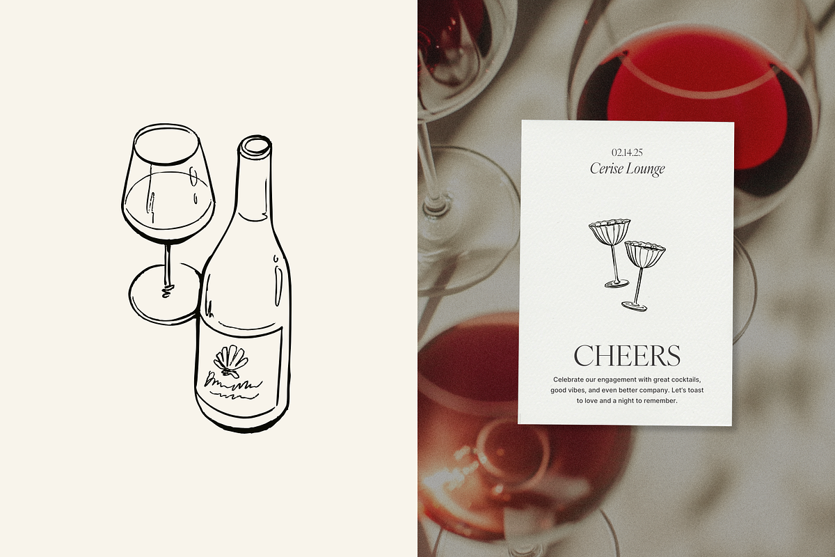 Lovers: Romantic Illustrations, an Object Graphic by Sarah Ann Design (Photo 2 of 7)
