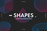 Contoured Vector Geometric Shapes, an Object Graphic by ME_COLLAGE (Thumbnail 1 of 17)