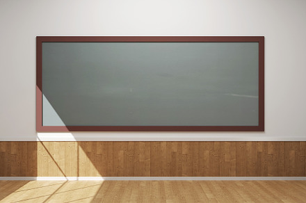 3D Render of a Blank Chalk Board. Back to school., a School & Education Photo by RF Images