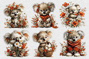 Whimsical Easter Koala Clipart, an Illustration by DreamCafeArt (Thumbnail 6 of 6)