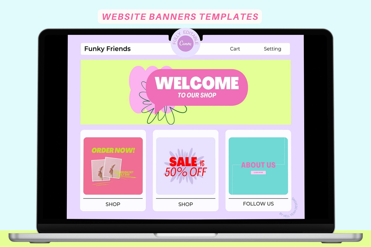 Bold Web Banners Templates, a Landing Page Template by Hell Yeah Designs (Photo 1 of 6)