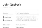 Resume Template / CV, a Resume Template by Creatune (Thumbnail 5 of 8)