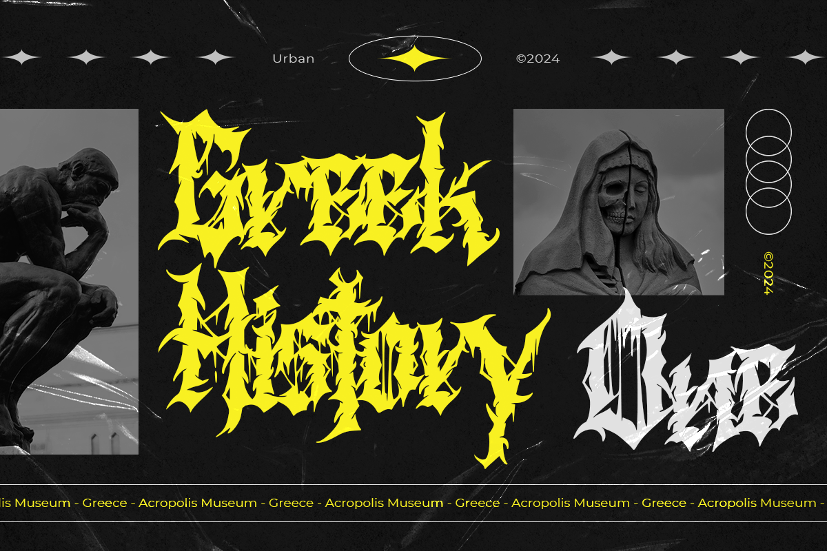 Dead Memories Death Metal Font, a Blackletter Font by Vampstudio (Photo 9 of 12)