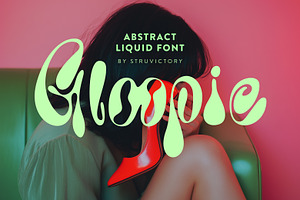 Gloopie Abstract Handwritten Font, a Handwritten Font by Struvictory.art