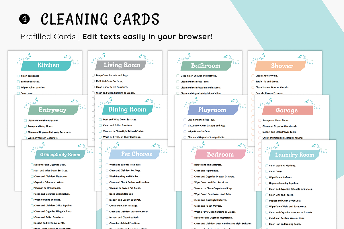 ADHD Cleaning Checklist Bundle, a Stationery Template by MondaySpark (Photo 5 of 9)