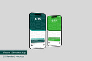 iPhone 15 Pro Mockup | 3D Rendering, an iPhone Mockup by mrfauzi (Thumbnail 12 of 17)