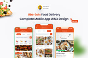 UberEats App UI Kit – Food Delivery, an UI Kit Template by DesignBox (Thumbnail 1 of 7)