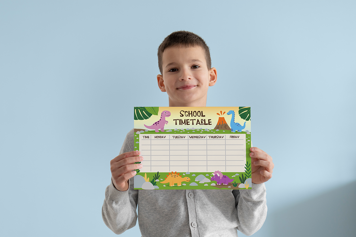 School Timetable for Dinosaur Lovers preview 2