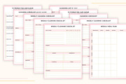 Ultimate Cleaning Planners Bundle, a Stationery Template by CreativeBundlex (Thumbnail 3 of 7)