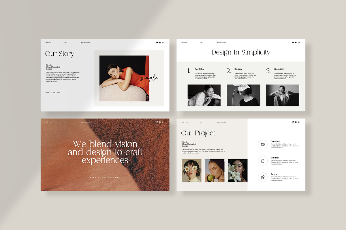 Lumino Minimal Presentation Template preview 3
