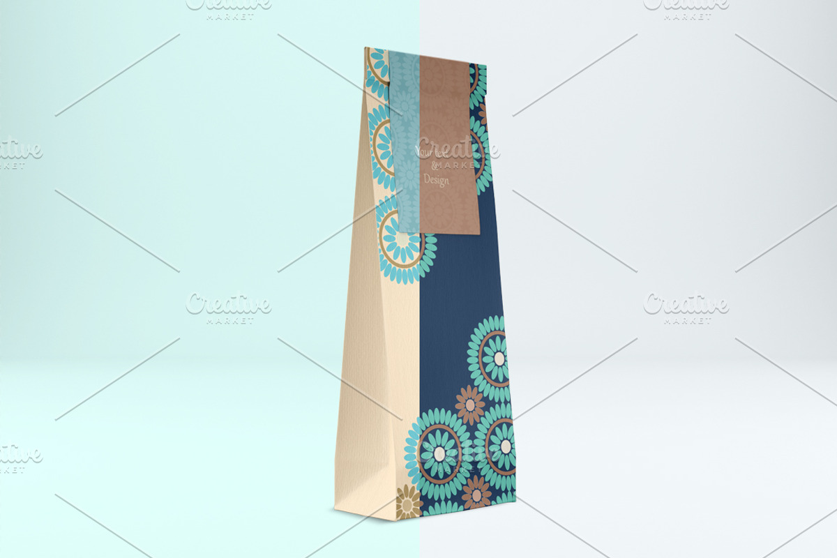 Paper pouch mockup. PSD mockup., a Packaging Mockup by NatalyaZelenova (Photo 3 of 5)