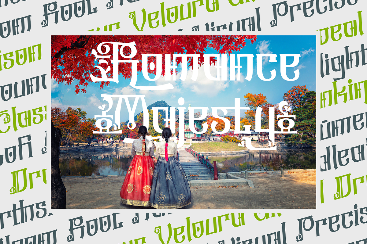 Chaeyuna - Modern Korea Font, a Sans Serif Font by madeDeduk (Photo 10 of 10)