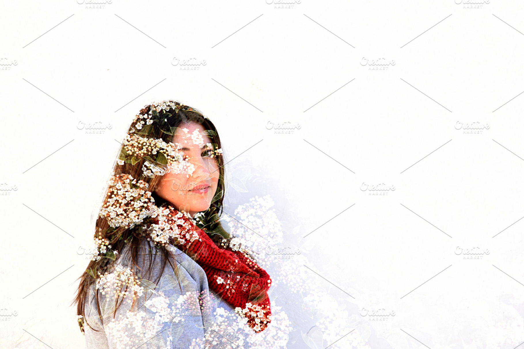 woman and flowers., a Person Photo by neftali77