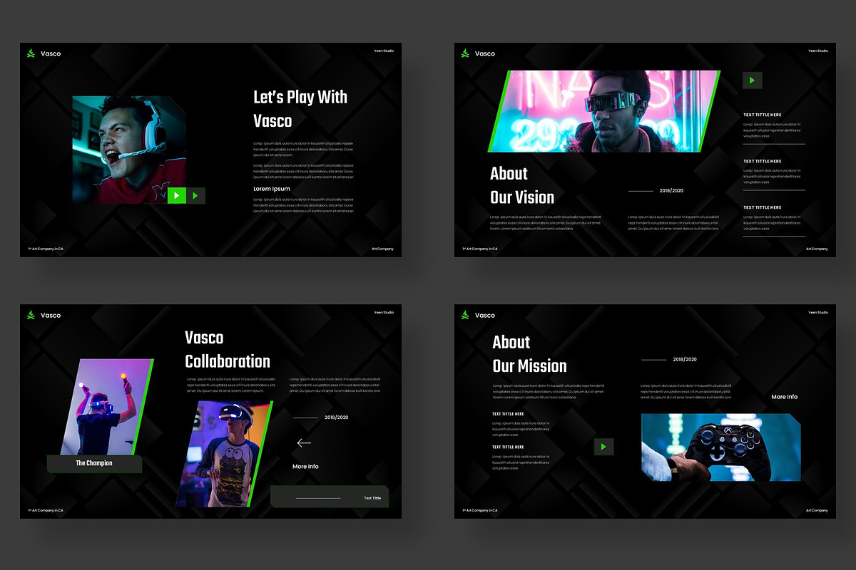 Vasco - Esport Gaming Powerpoint, a Presentation Template by BumbleGraph Studio (Photo 2 of 10)