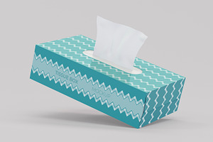 Rectangle Tissue Box Mockup Set