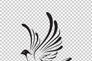 Vector Of Birds Dove Design. Animal