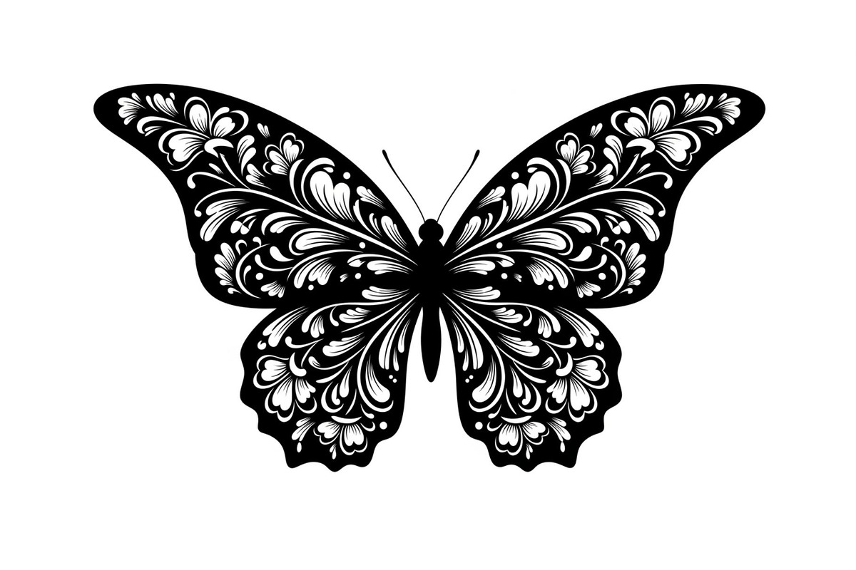 Butterfly Silhouette SVG Bundle, an Illustration by Gaye Art (Photo 5 of 31)