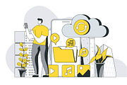 Business Outline Illustrations, a Templates & Theme by alexdndz (Thumbnail 11 of 52)