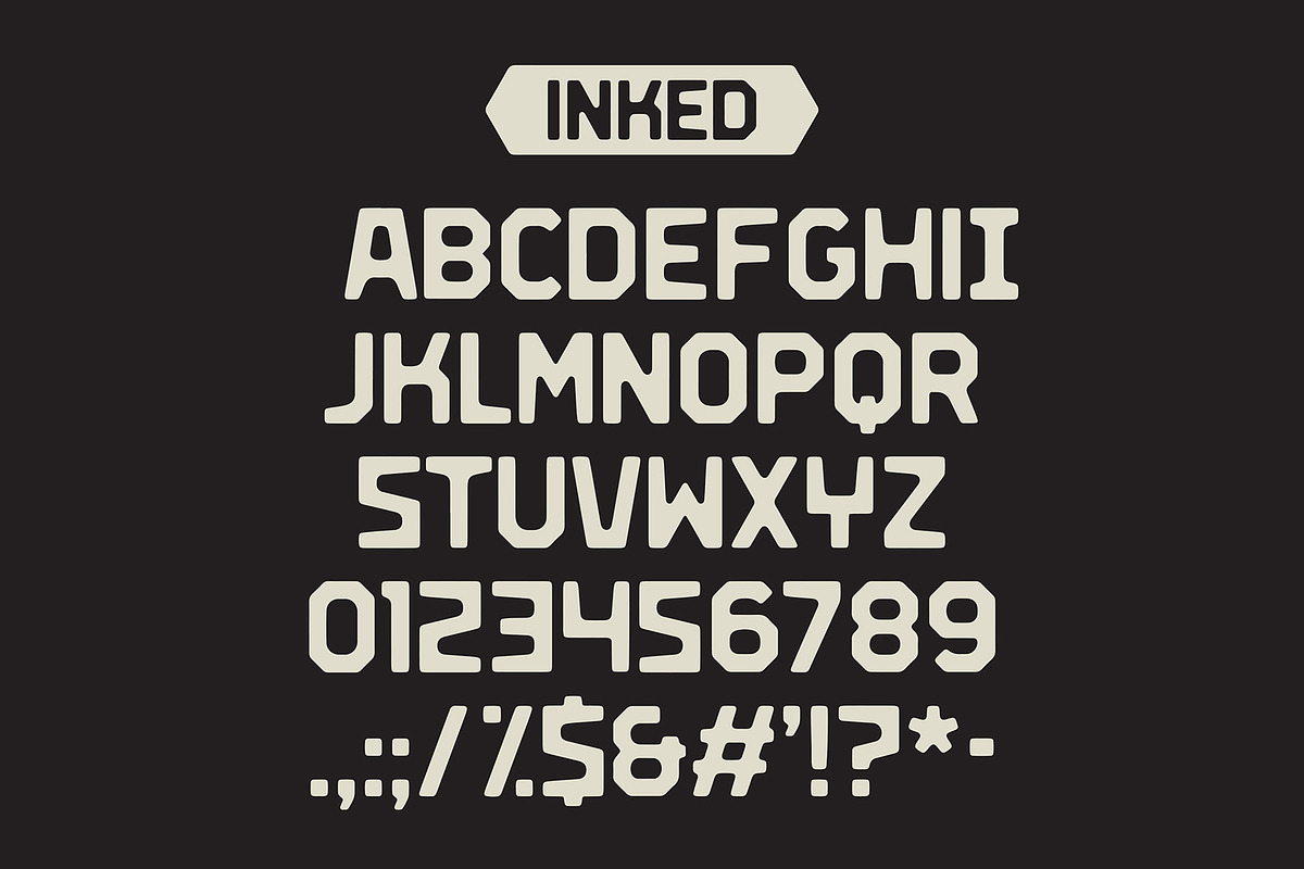 Gearhead Typeface, a Font by MightySHORT (Photo 3 of 4)
