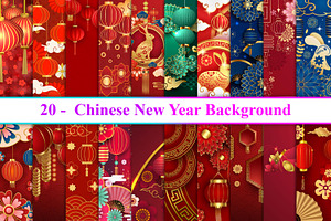 Chinese New Year Background, a Background Graphic by Digital Studio