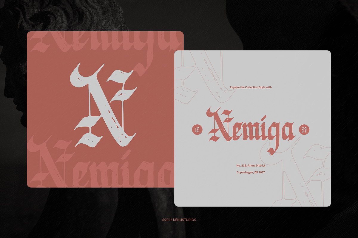 Sylterina | Blackletter Typeface, a Blackletter Font by Denustudios (Photo 7 of 12)
