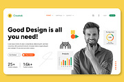 Web Landing Page Design Layout, an UI Kit Template by CreativeShaper (Thumbnail 5 of 5)