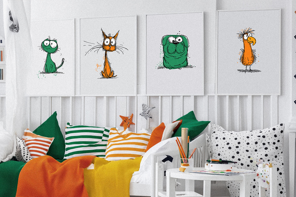 Pet Doodle Party. Clipart & Patterns, a Pattern Graphic by AnMark (Photo 13 of 14)