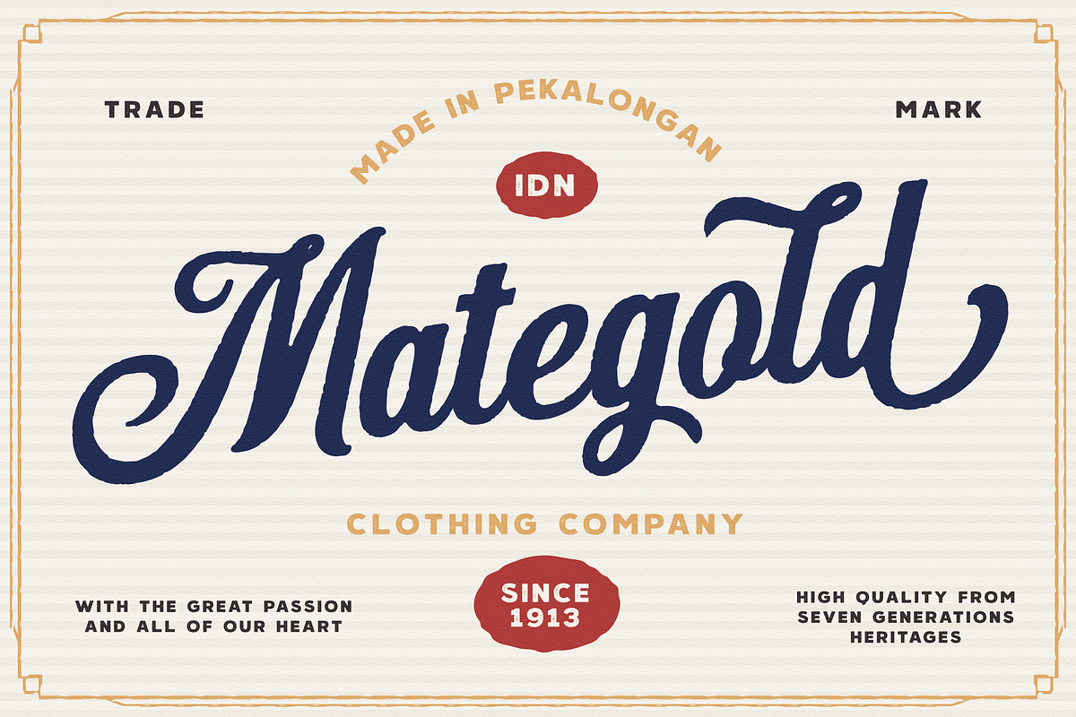Hanleth vintage font duo preview 3