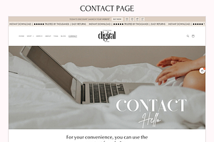 Beige Shopify Theme Digital Products