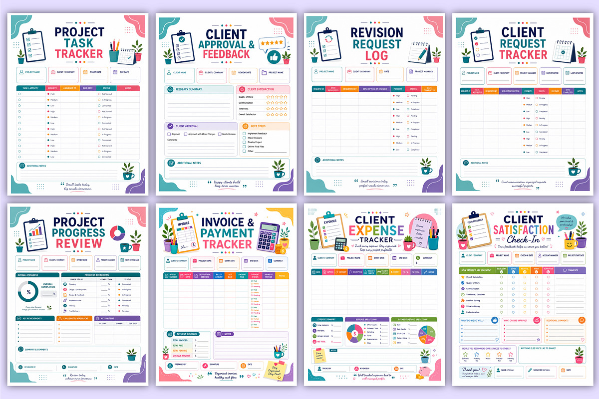 2027 Client Management Planner | CRM, a Stationery Template by Mustafiz (Photo 4 of 5)
