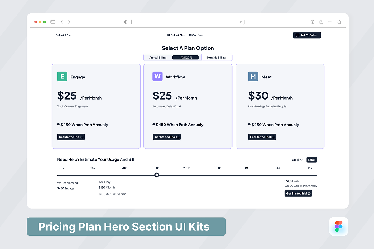 Pathflow - Pricing Plan Hero Header, an UI Kit Template by SquidPixey (Photo 1 of 3)