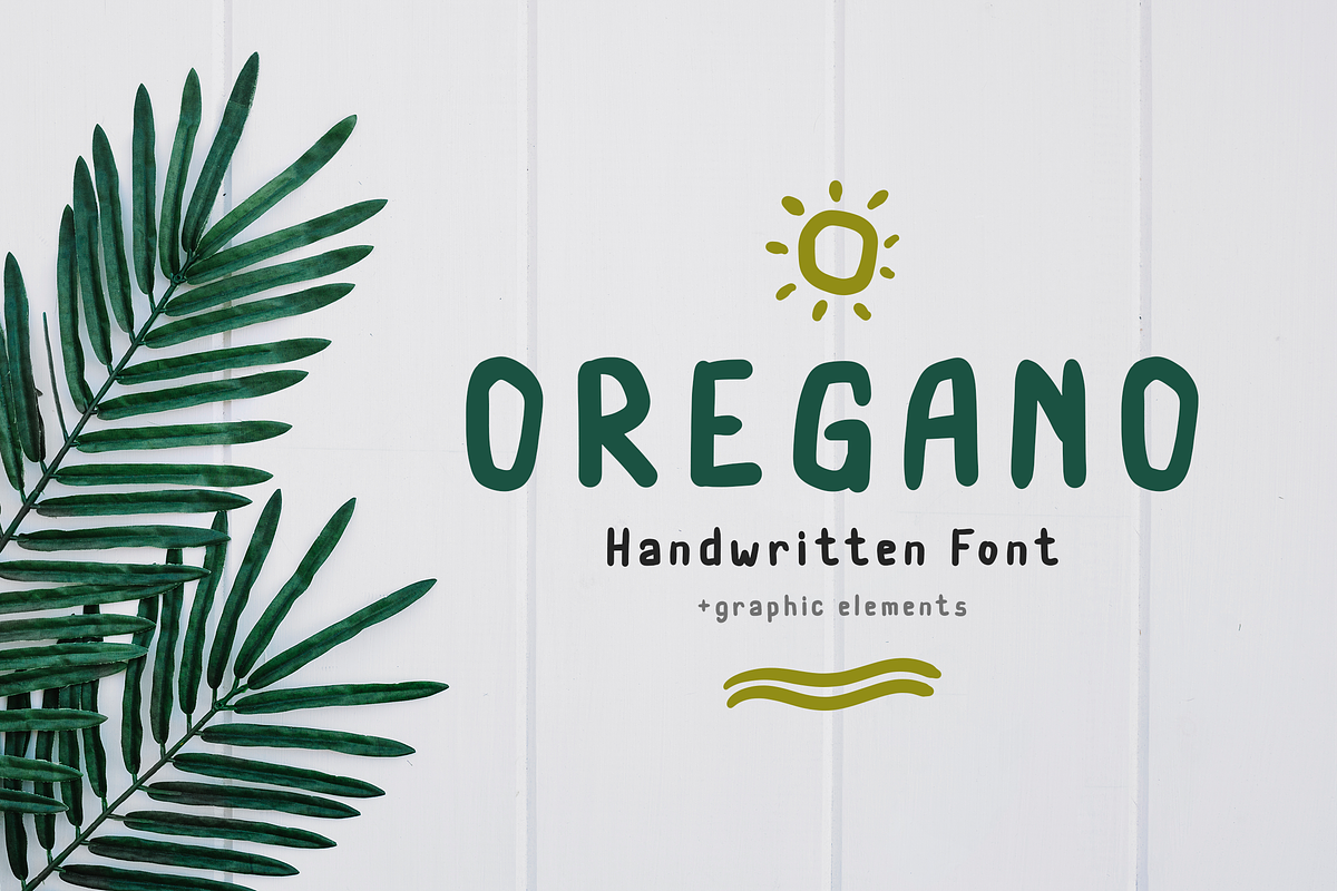 Oregano Handwritten Font, a Handwritten Font by peterdraw (Photo 1 of 8)