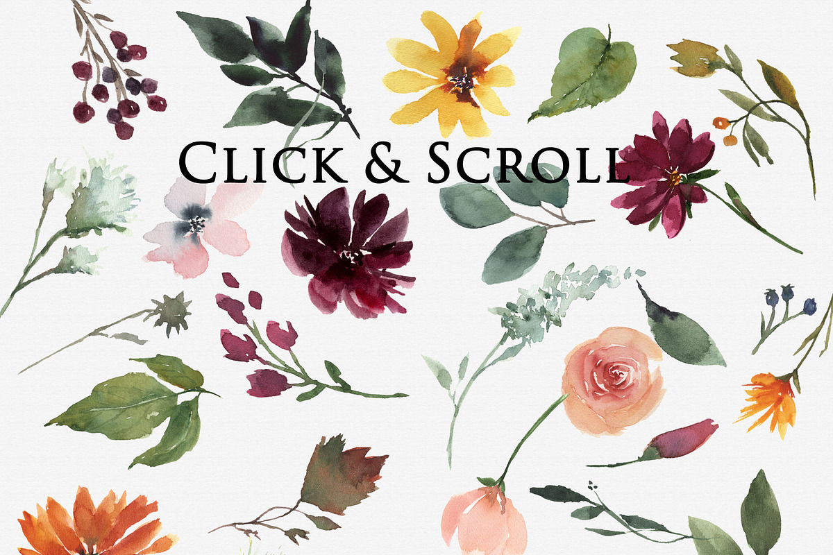 Fall and Winter Flowers Large Bundle, an Illustration by Graphic Blue Bird (Photo 2 of 8)
