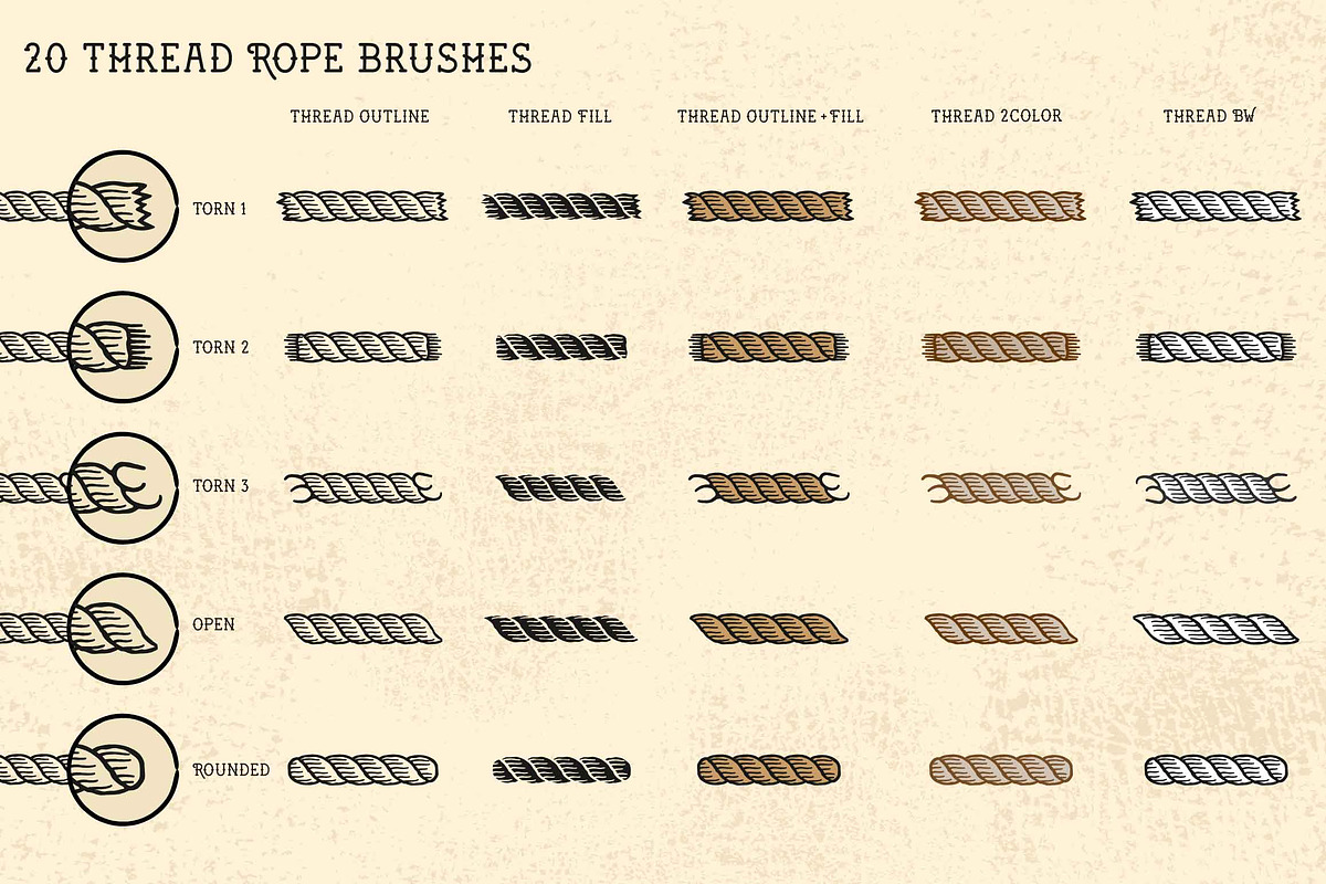 Sailor Mate´s Rope Brush Collection, a Brush Add-On by BAD TASTE (Photo 12 of 20)