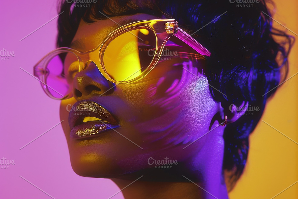 109 Fashion models in sunglasses, a Beauty & Fashion Photo by Handmadefont (Photo 33 of 113)