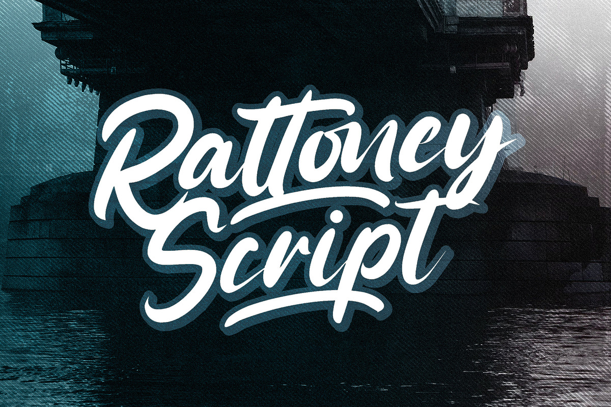 Rattoney - Bold Script Font, a Script Font by StringLabs (Photo 1 of 14)