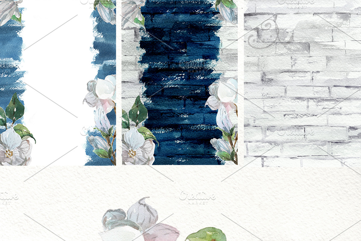 Beautiful flowers of magnolia, feath, an Illustration by JaneLane (Photo 3 of 4)