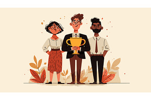 Best team employees. Workteam, a Person Illustration by Stock-Smart-Start
