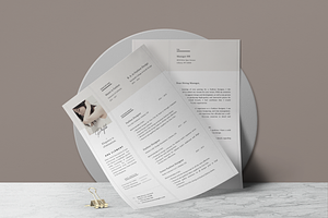 Elegant Resume Template Ana