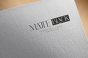 Matte Black Company Logo Template, a Branding & Logo Template by arslantanoli (Thumbnail 2 of 3)