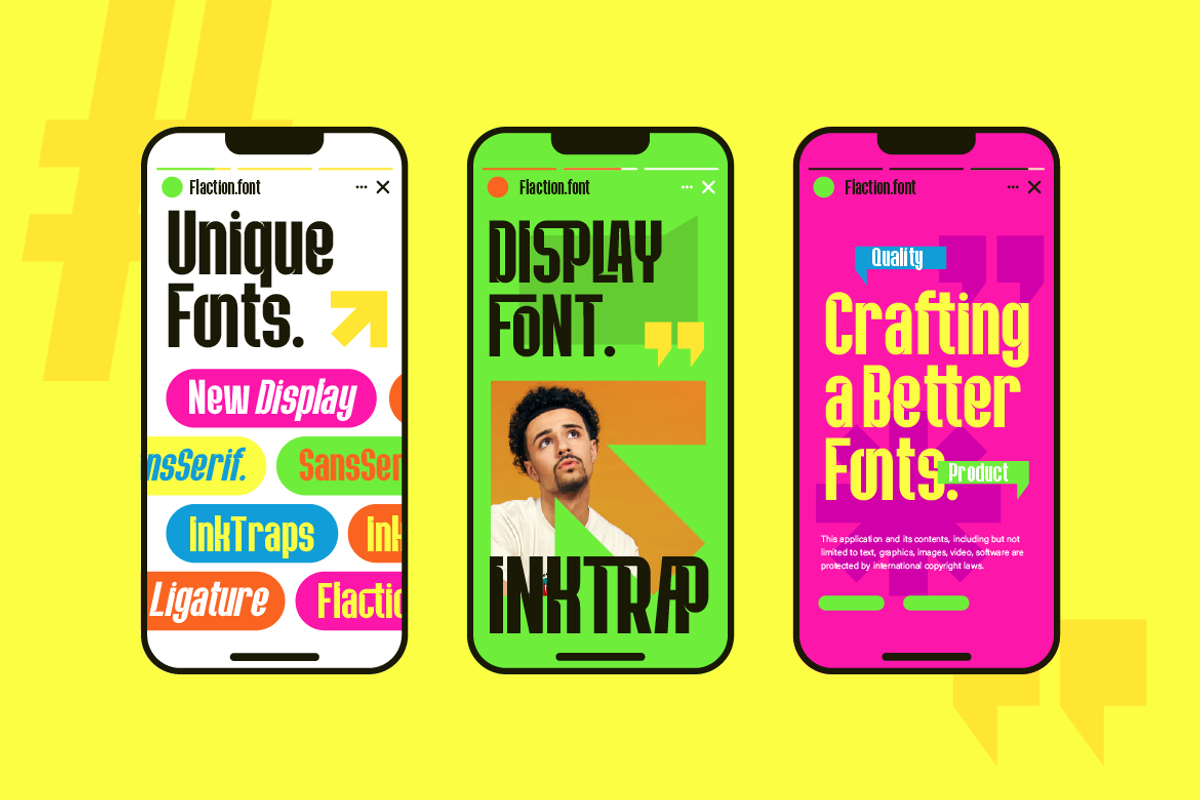 Flaction - Futuristic Sporty Font, a Sans Serif Font by Artisan Themes (Photo 6 of 11)