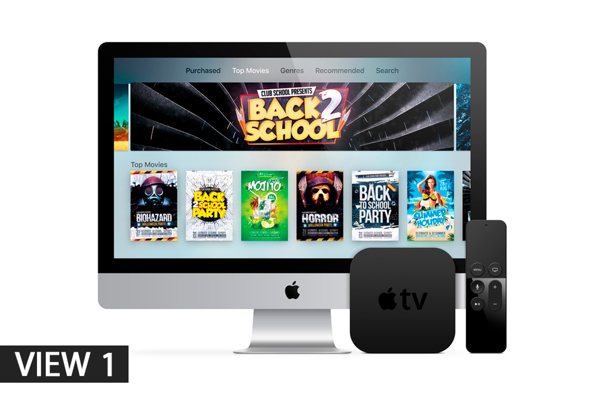 Apple TV 4 (2015) Vector MockUp(PSD), a Mockup by Alex_Yanko (Photo 2 of 5)
