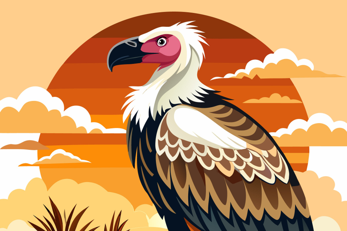 Majestic vulture perched, an Animal Illustration by SouravDesign (Photo 2 of 3)