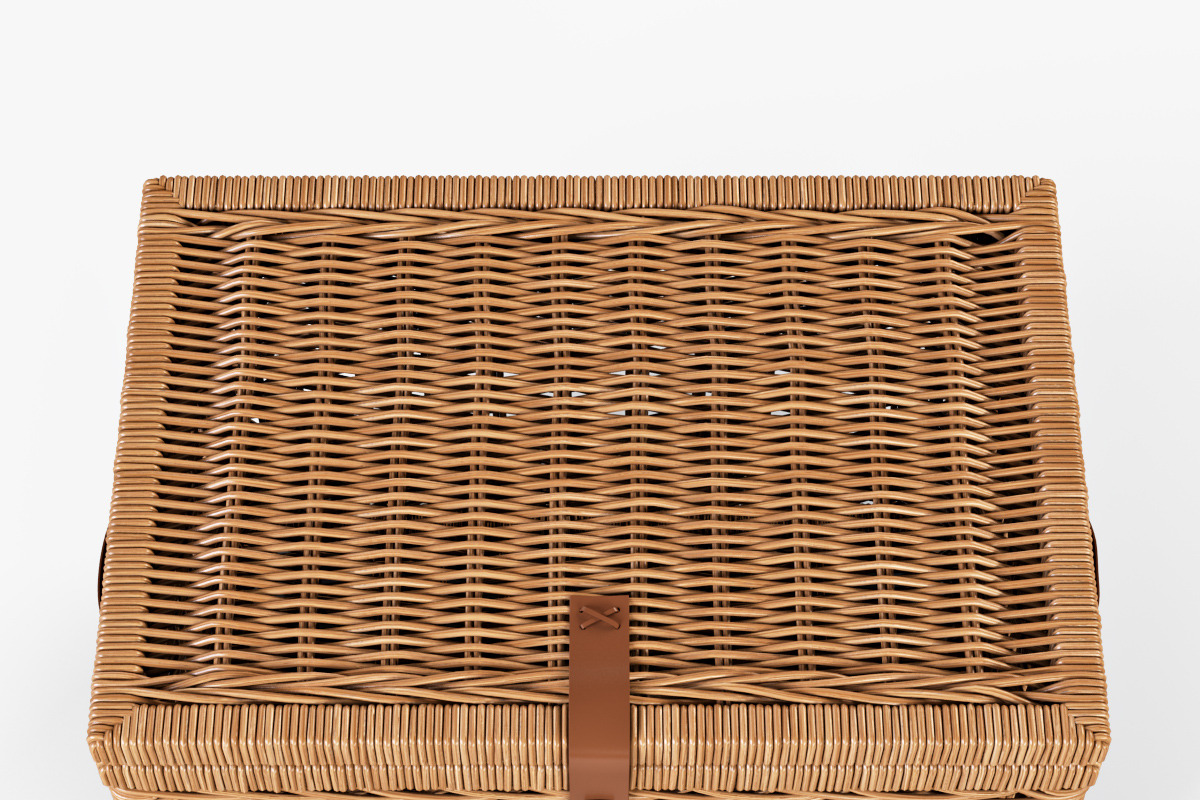 Wicker Storage Trunk 05 Toasted Oat, an Object 3D Model by Markelos (Photo 4 of 10)