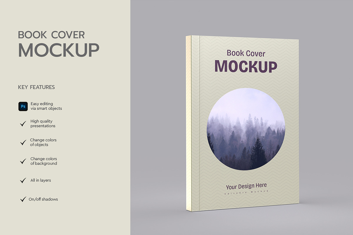 Book Cover Mockup, a Mockup by graphypix (Photo 3 of 3)