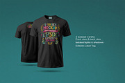 T-Shirt Mockup - Black Version, a Mockup by Avelina Studio (Thumbnail 2 of 3)