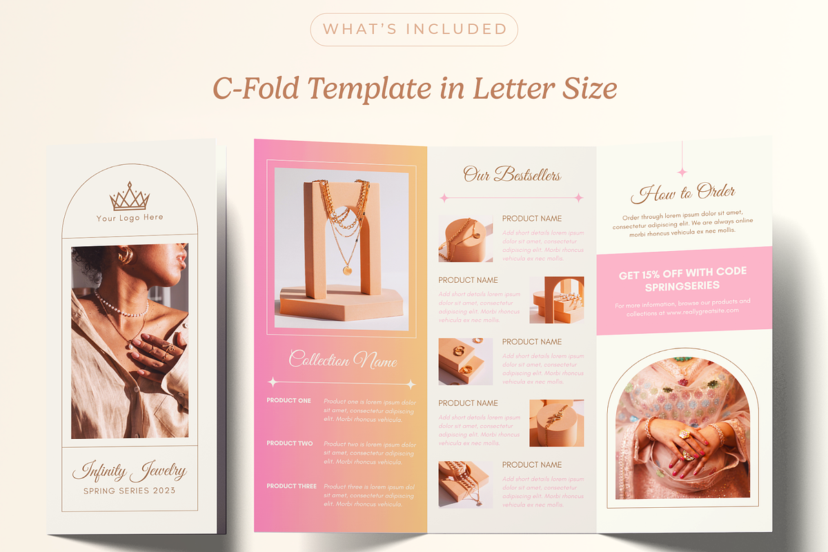 Luxury Boutiques Trifold Brochure, a Brochure Template by Creatif Foundry (Photo 2 of 6)